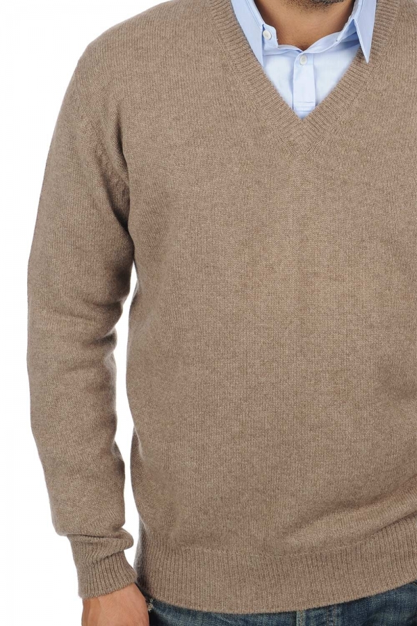 Cashmere men timeless classics hippolyte 4f natural brown s