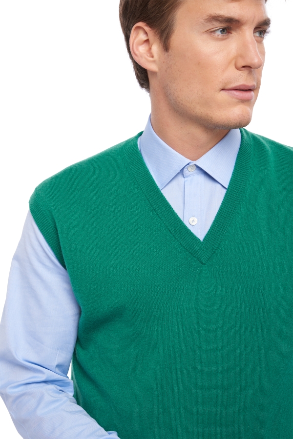 Cashmere men waistcoat sleeveless sweaters balthazar evergreen s