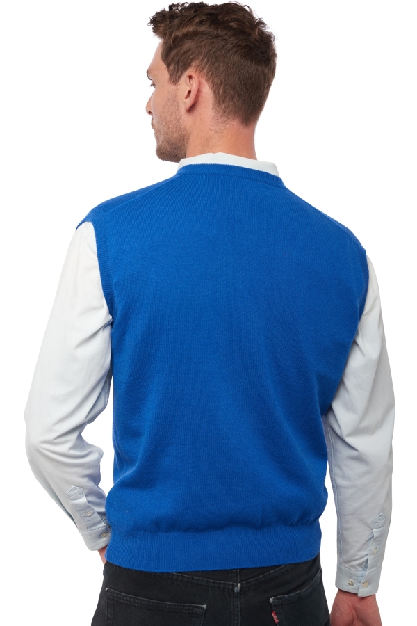 Cashmere men waistcoat sleeveless sweaters balthazar lapis blue s