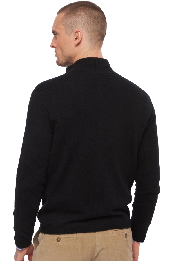 Cashmere men waistcoat sleeveless sweaters elton black 2xl