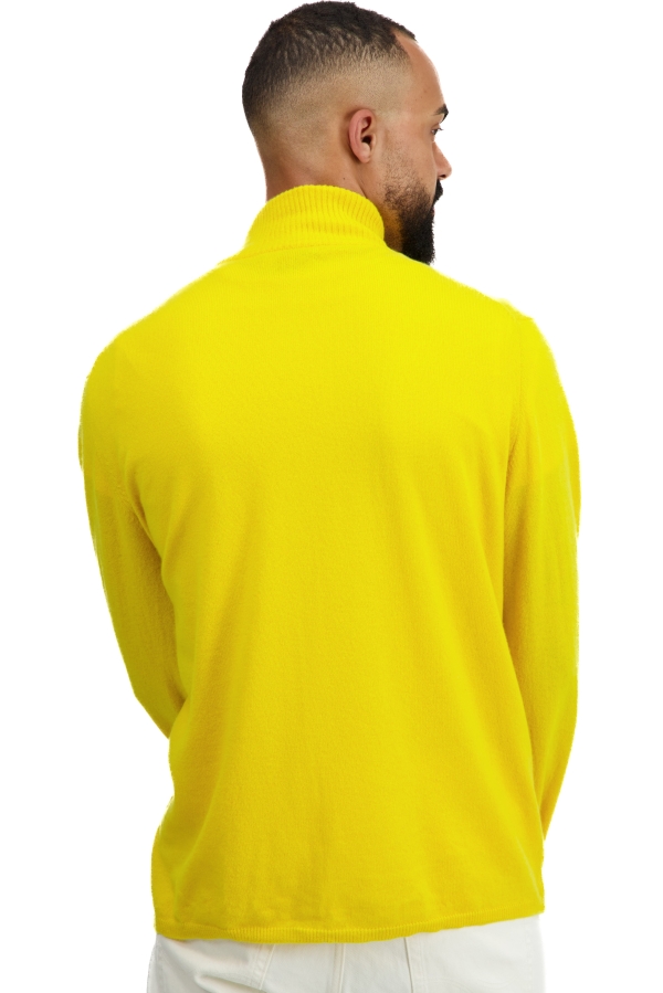Cashmere men waistcoat sleeveless sweaters elton cyber yellow xl