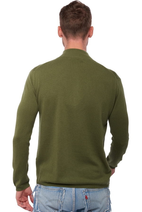 Cashmere men waistcoat sleeveless sweaters elton ivy green l