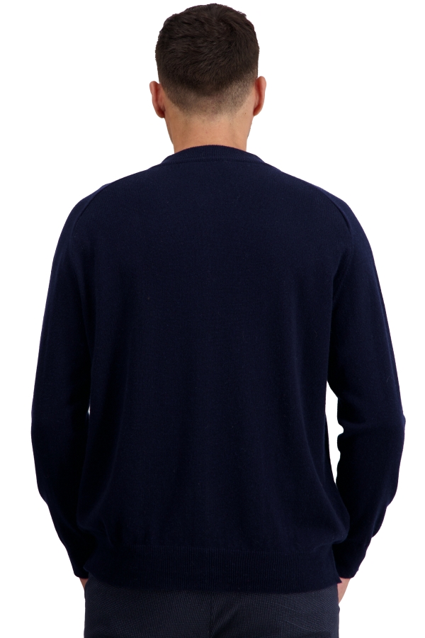 Cashmere men waistcoat sleeveless sweaters tajmahal dress blue 2xl