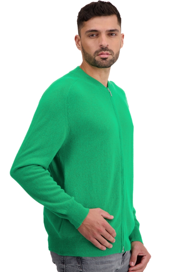 Cashmere men waistcoat sleeveless sweaters tajmahal new green 4xl