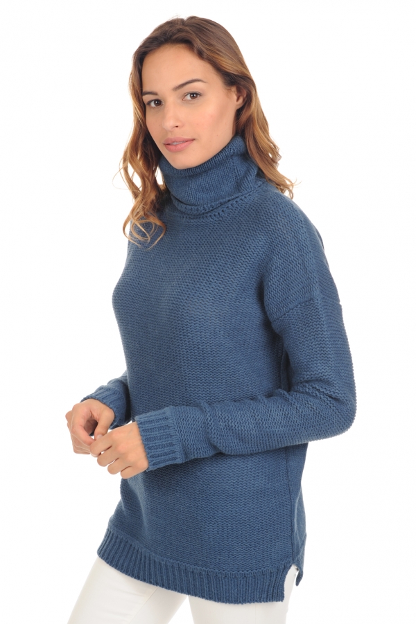 Yak ladies chunky sweater ygritte stellar blue s4