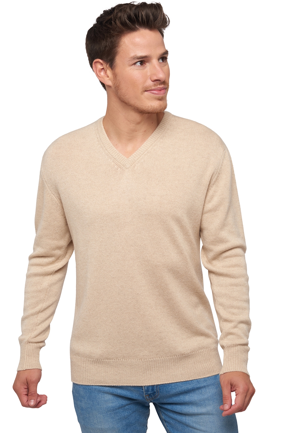  men chunky sweater natural poppy 4f natural beige 2xl