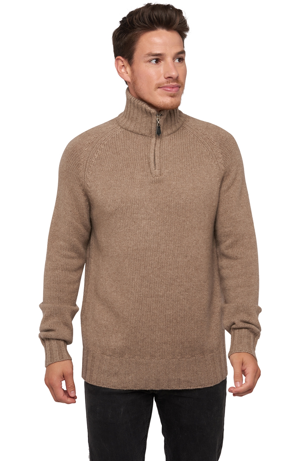 men polo style sweaters natural viero natural brown xs