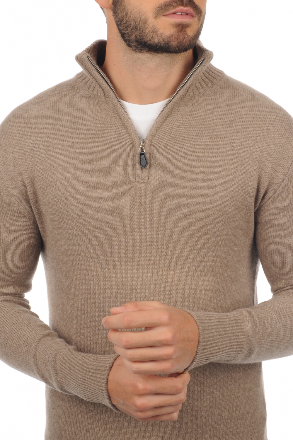  men polo style sweaters premium natural donovan dolma natural m
