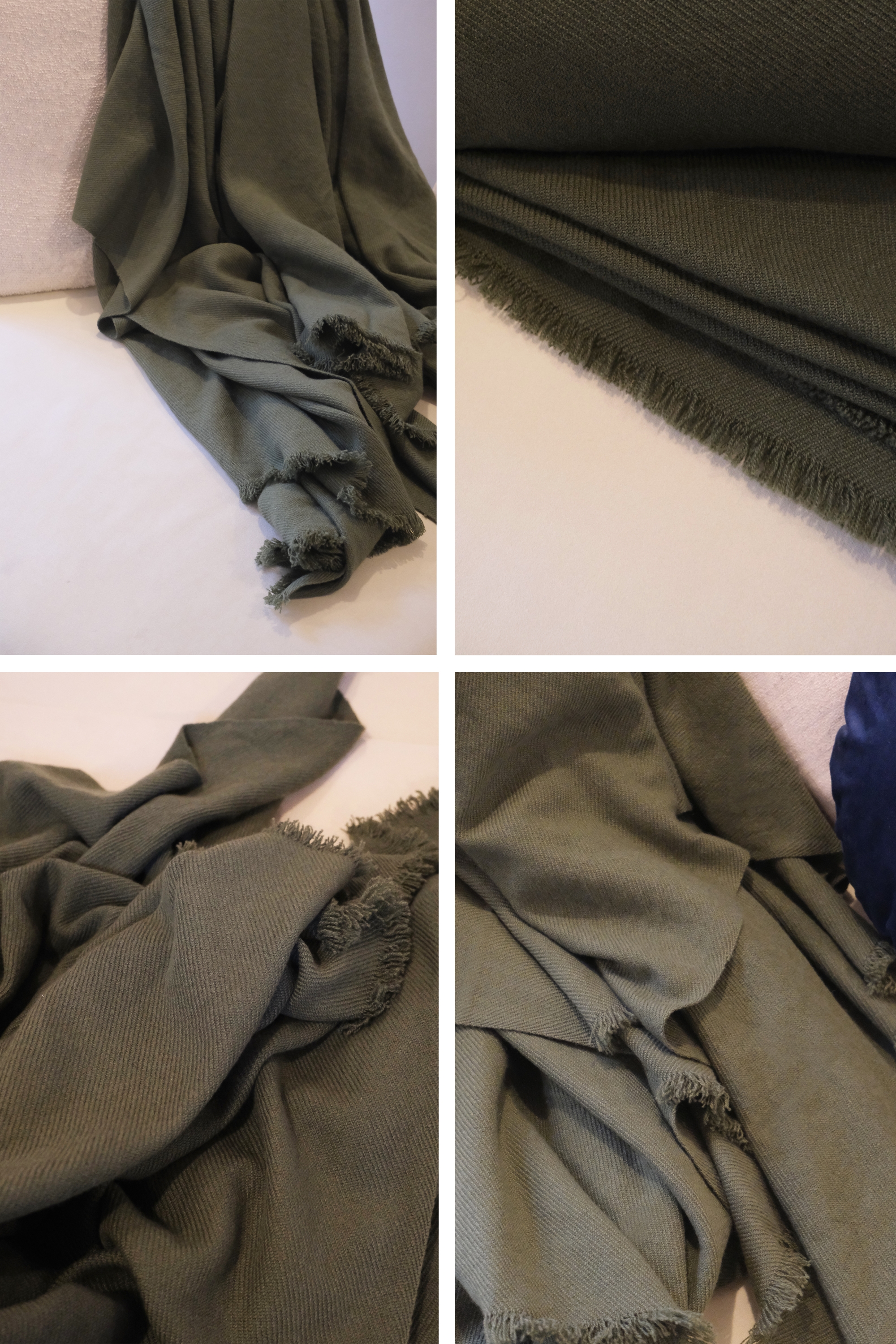Cashmere accessories blanket toodoo plain m 180 x 220 ivy green 180 x 220 cm