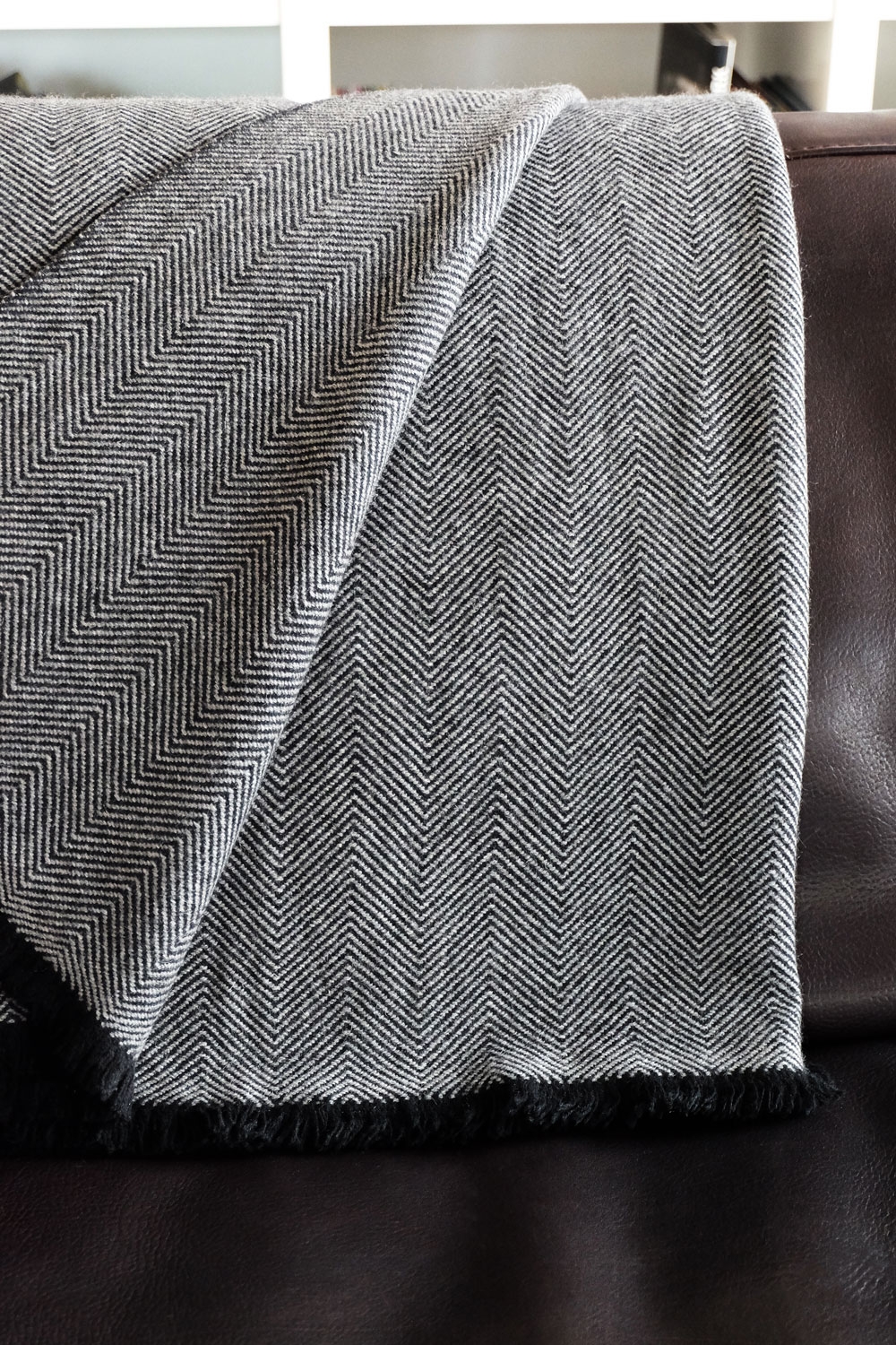 Cashmere accessories cocooning erable 130 x 190 black grey marl 130 x 190 cm