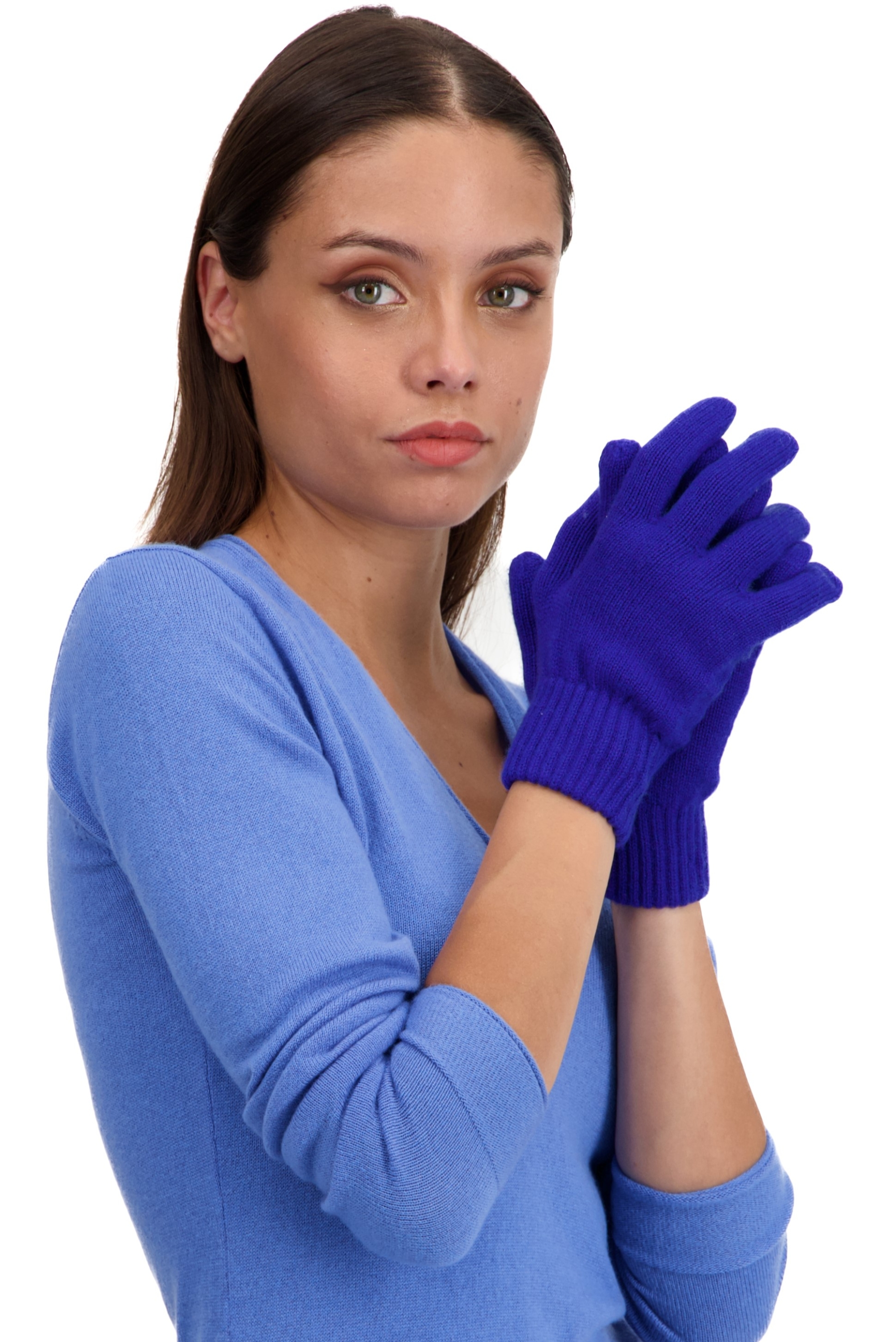 Cashmere accessories gloves manine bleu regata 22 x 13 cm