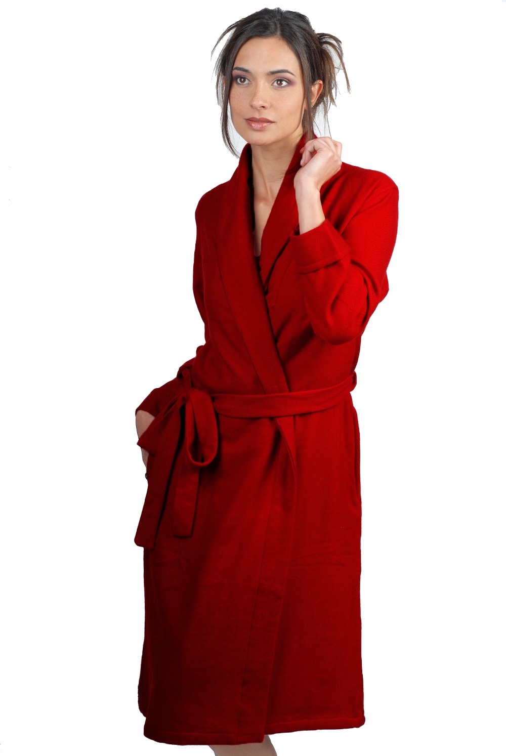 Cashmere accessories mylady deep red s1