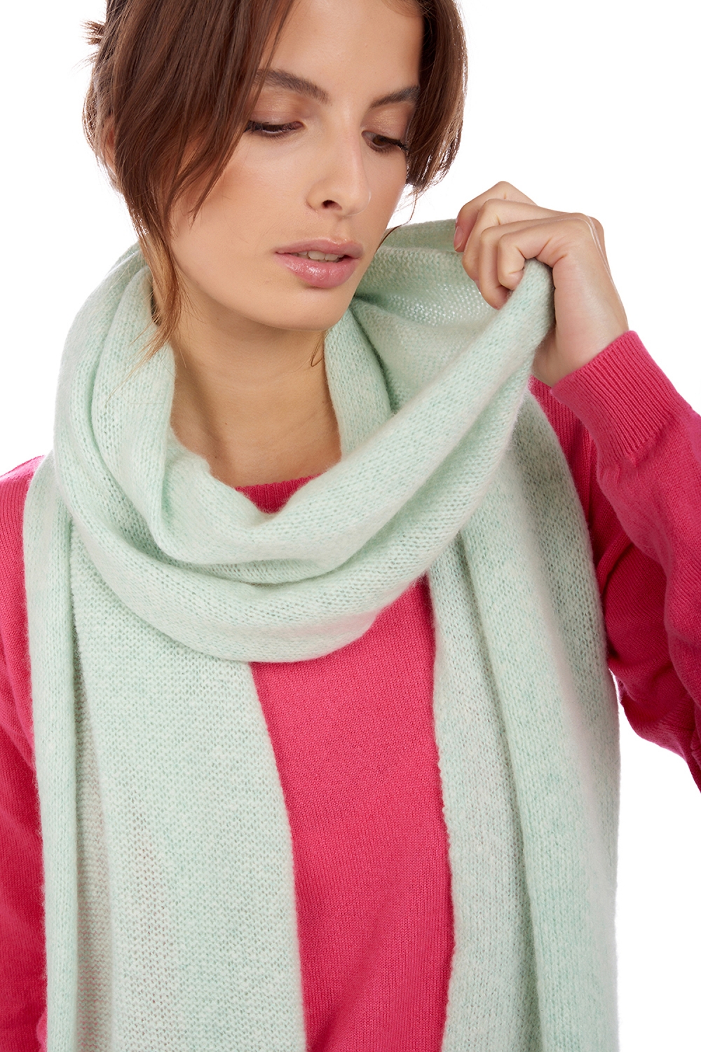 Cashmere accessories scarves  mufflers byblos celadon 180 x 220 cm