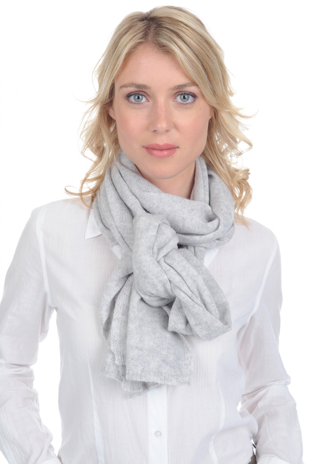 Cashmere accessories scarves mufflers miaou flanelle chine 210 x 38 cm