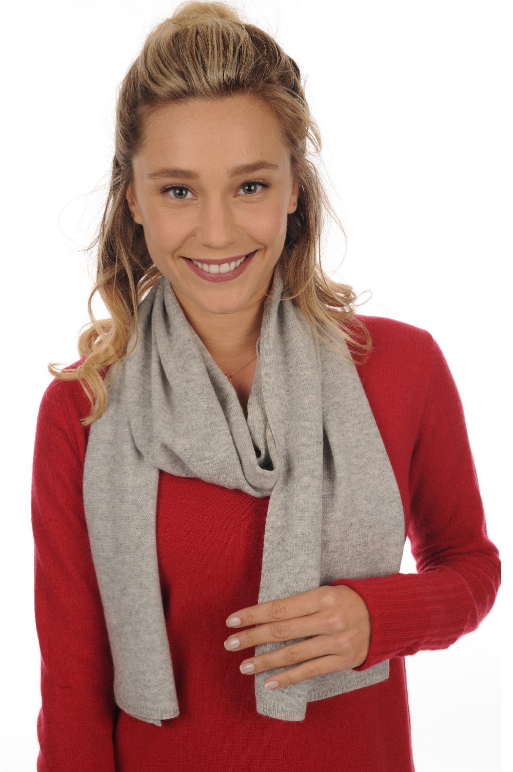 Cashmere accessories scarves mufflers ozone flannel 160 x 30 cm