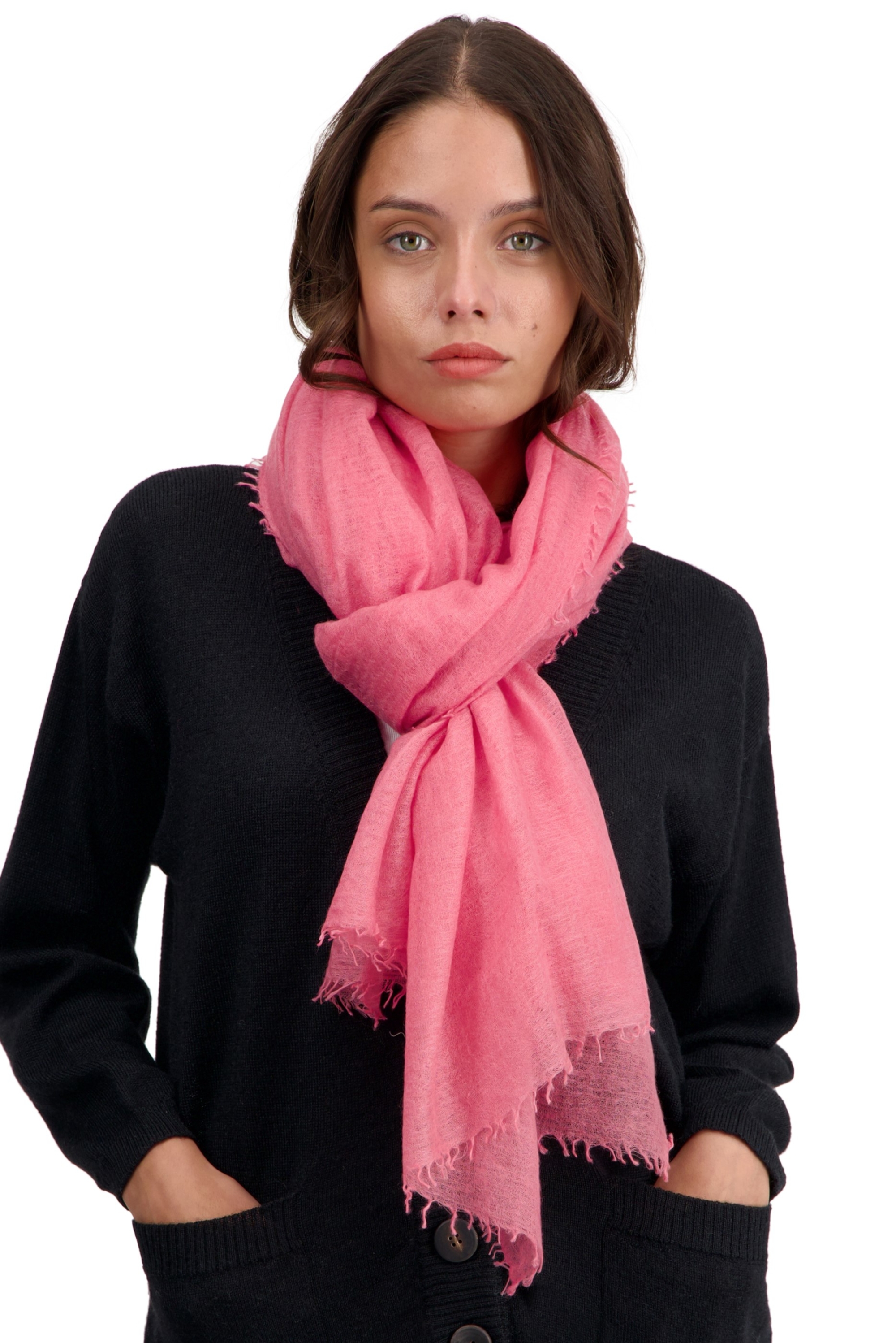 Cashmere accessories scarves mufflers tonka sorbet 200 cm x 120 cm