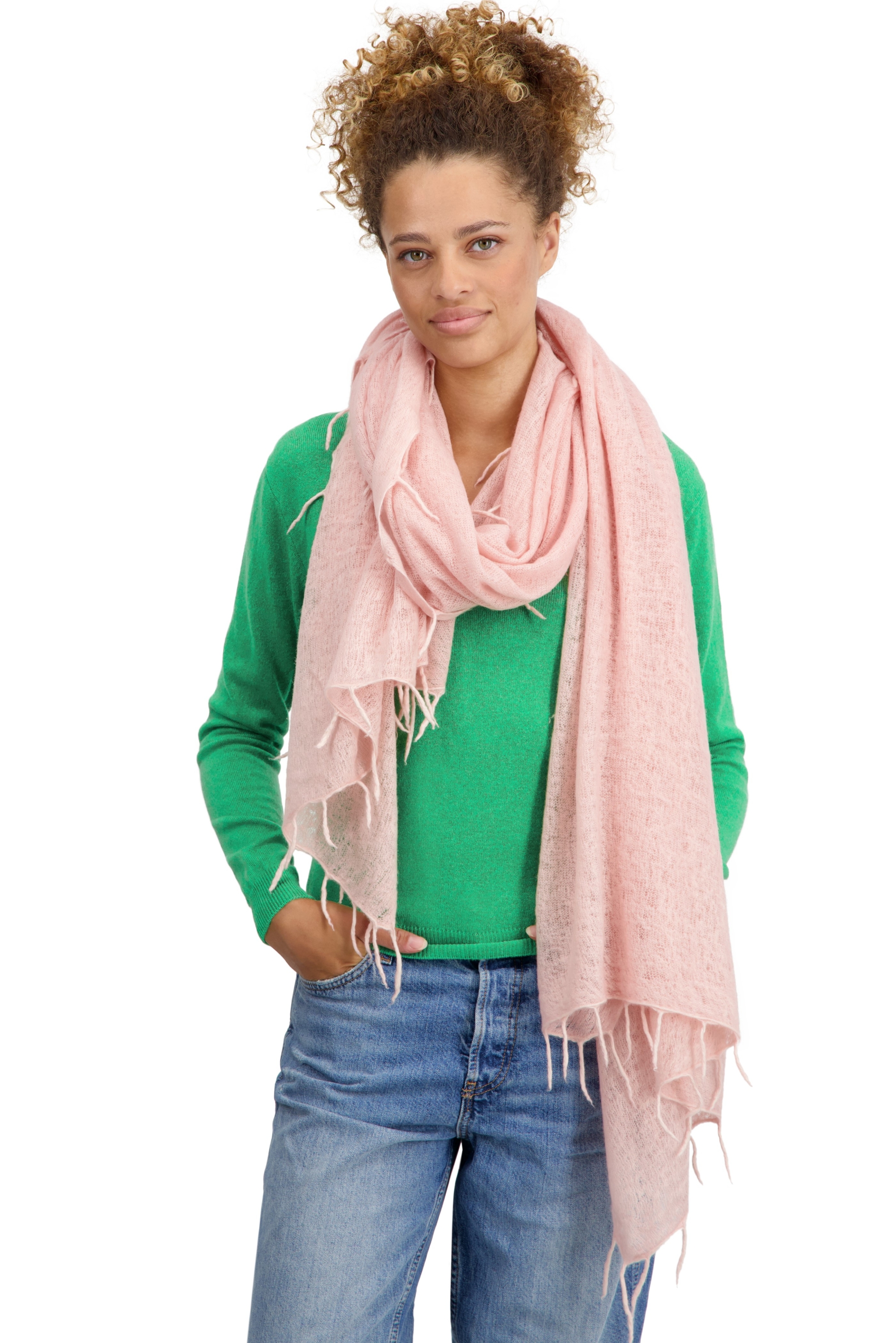Cashmere accessories scarves mufflers tresor lotus 200 cm x 90 cm