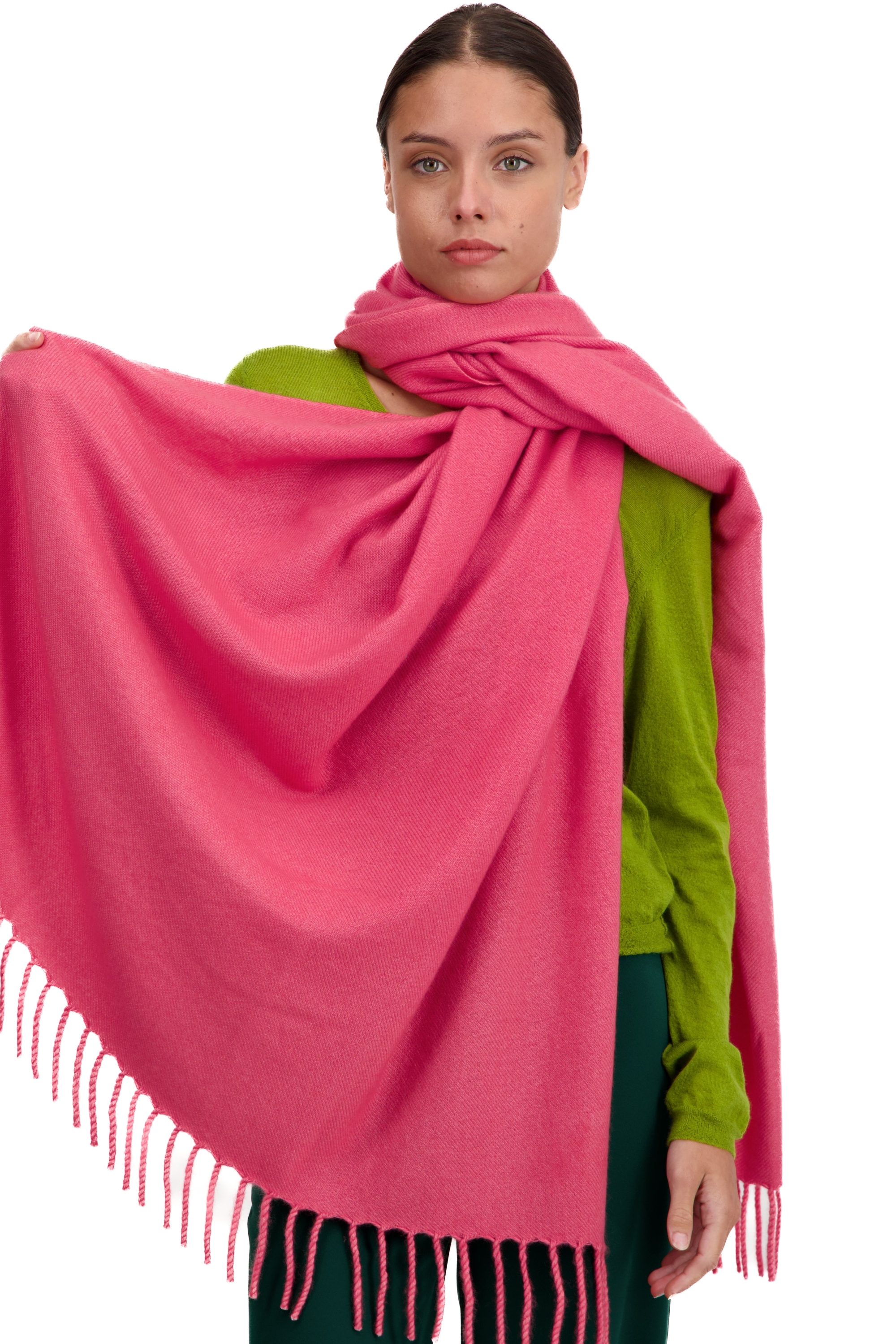 Cashmere accessories shawls niry sorbet 200x90cm