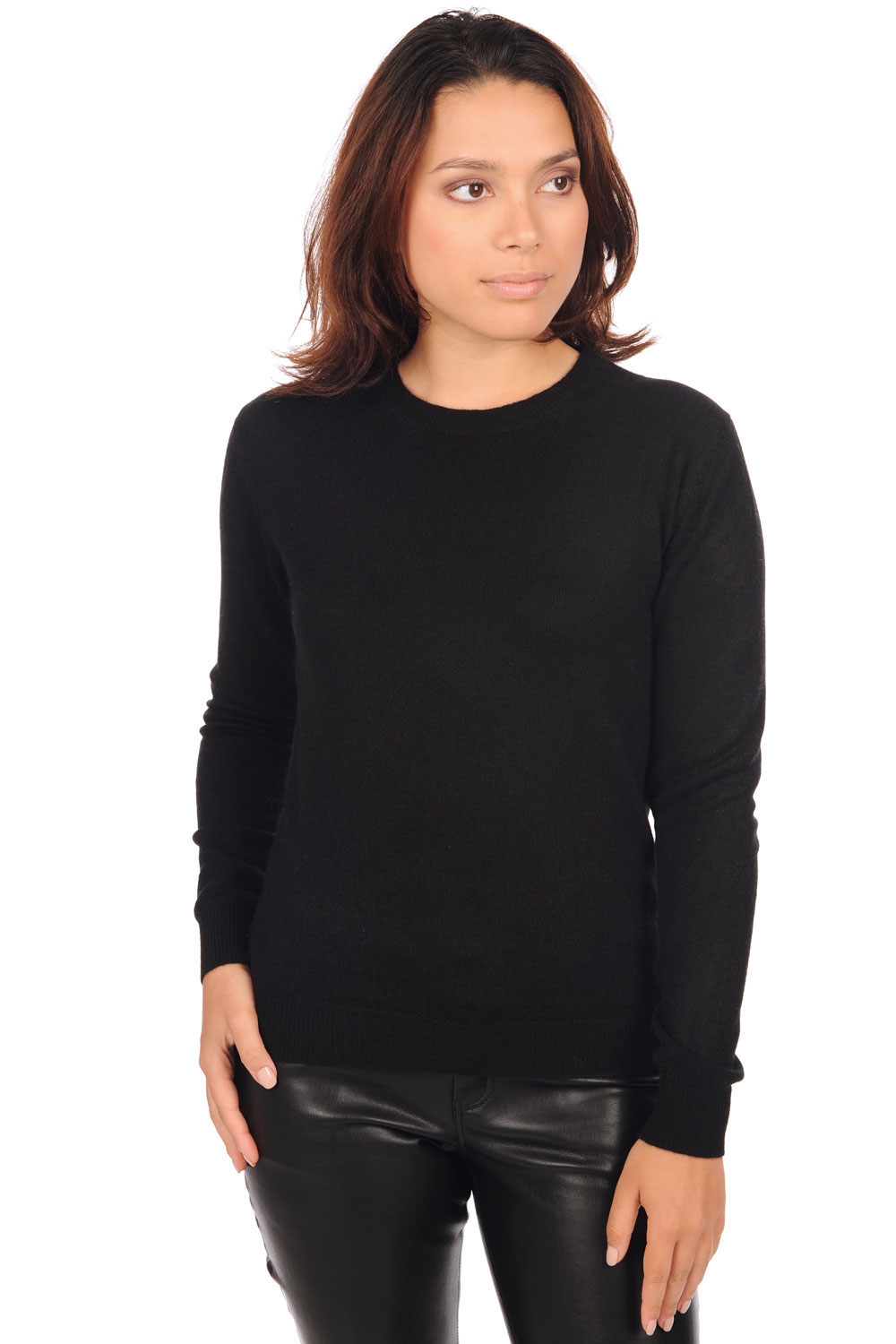 Cashmere ladies basic sweaters at low prices thalia first black 2xl