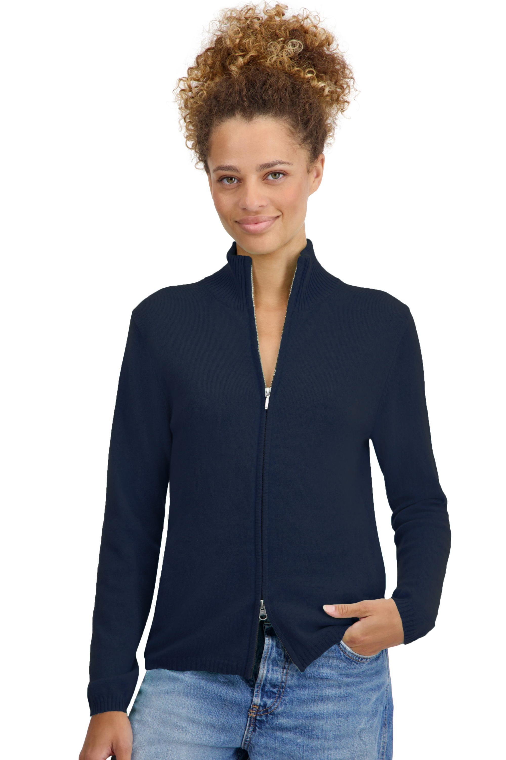 Cashmere ladies cardigans thames first dress blue s