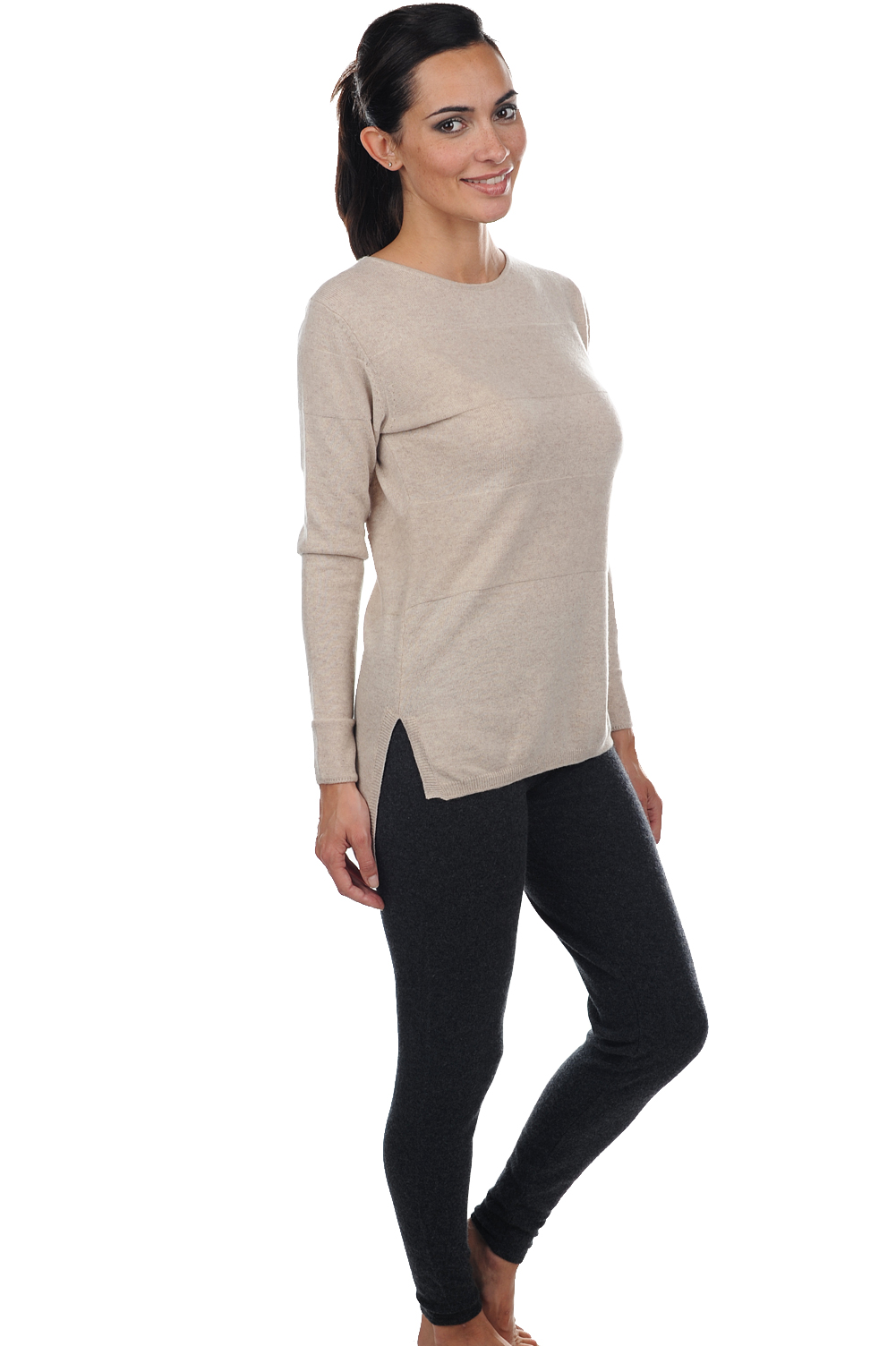 Cashmere ladies cocooning xelina charcoal marl 4xl