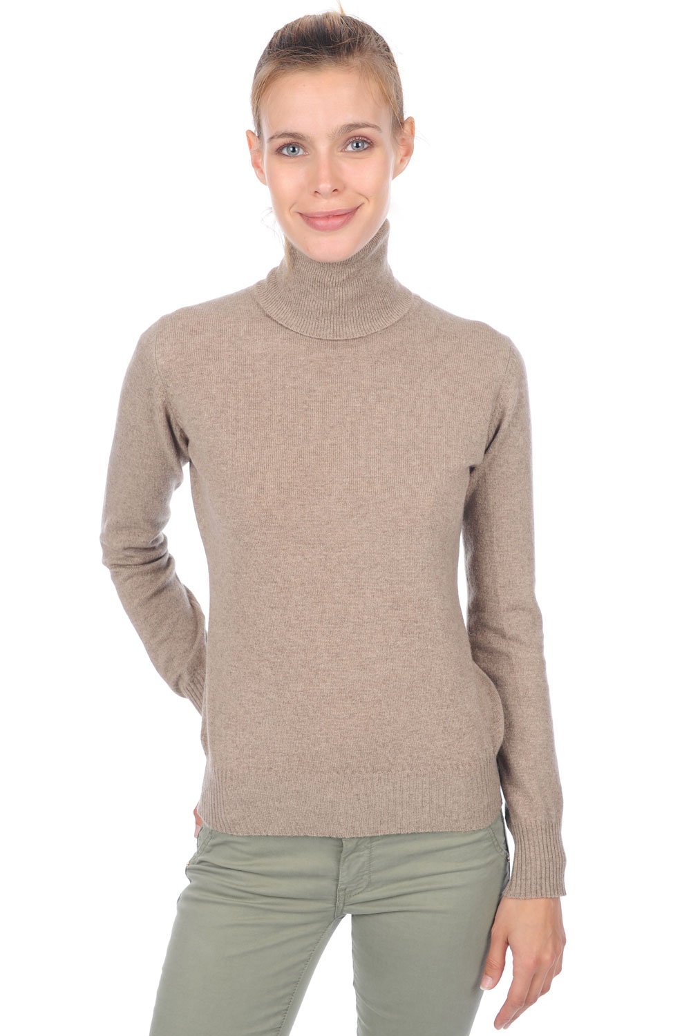 Cashmere ladies premium sweaters lili premium dolma natural 2xl