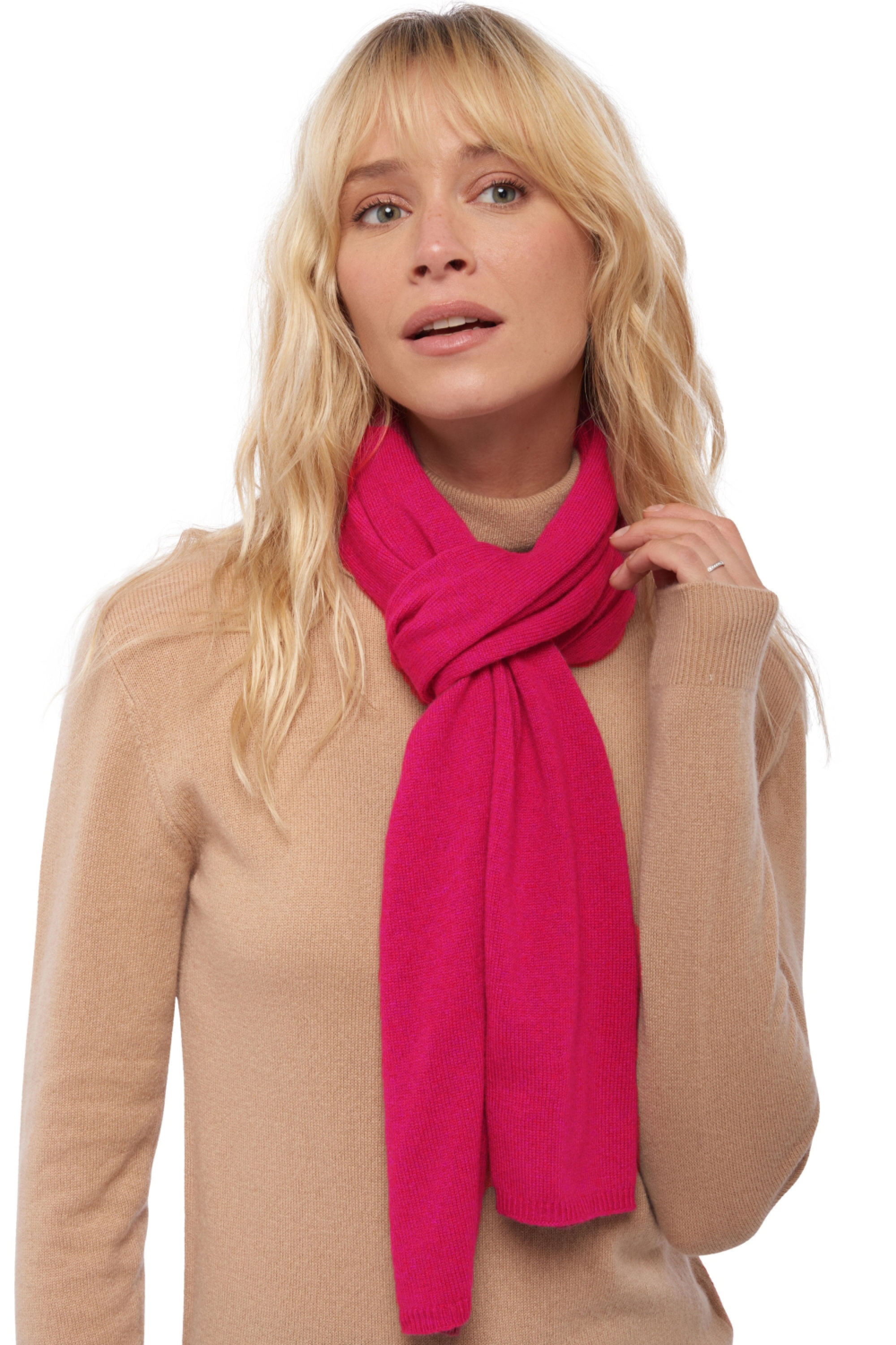Cashmere ladies scarves mufflers ozone lipstick 160 x 30 cm