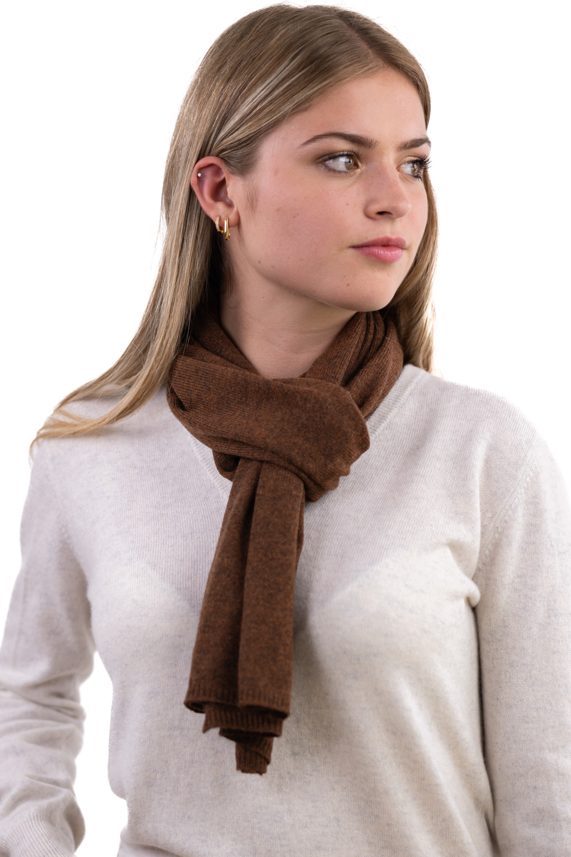 Cashmere ladies scarves mufflers ozone mace 160 x 30 cm