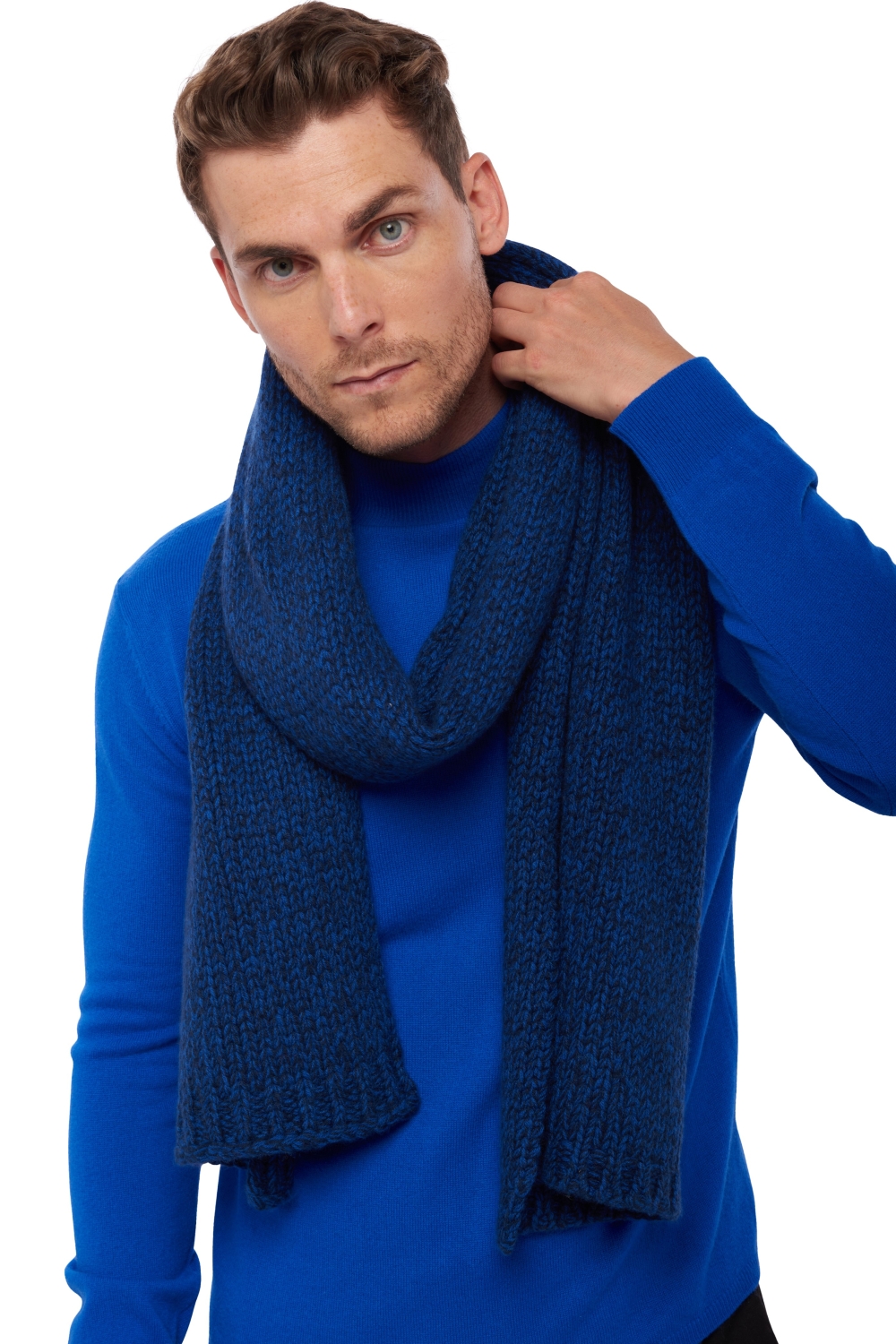 Cashmere ladies scarves mufflers venus dress blue kleny 200 x 38 cm