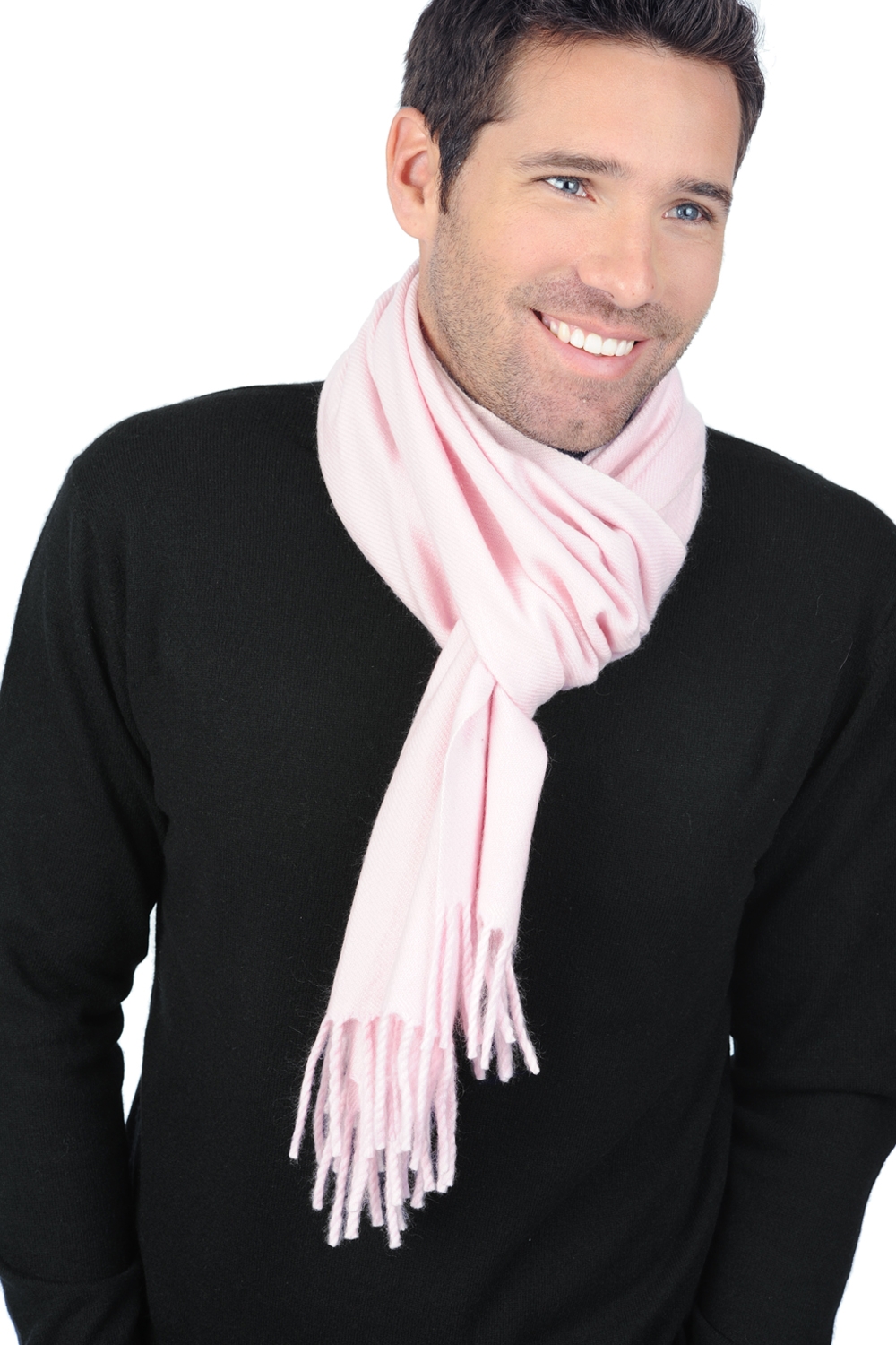 Cashmere ladies scarves mufflers zak200 blushing bride 200 x 35 cm