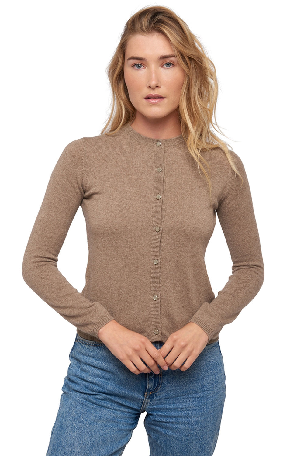 Cashmere ladies spring summer collection chloe natural brown 3xl