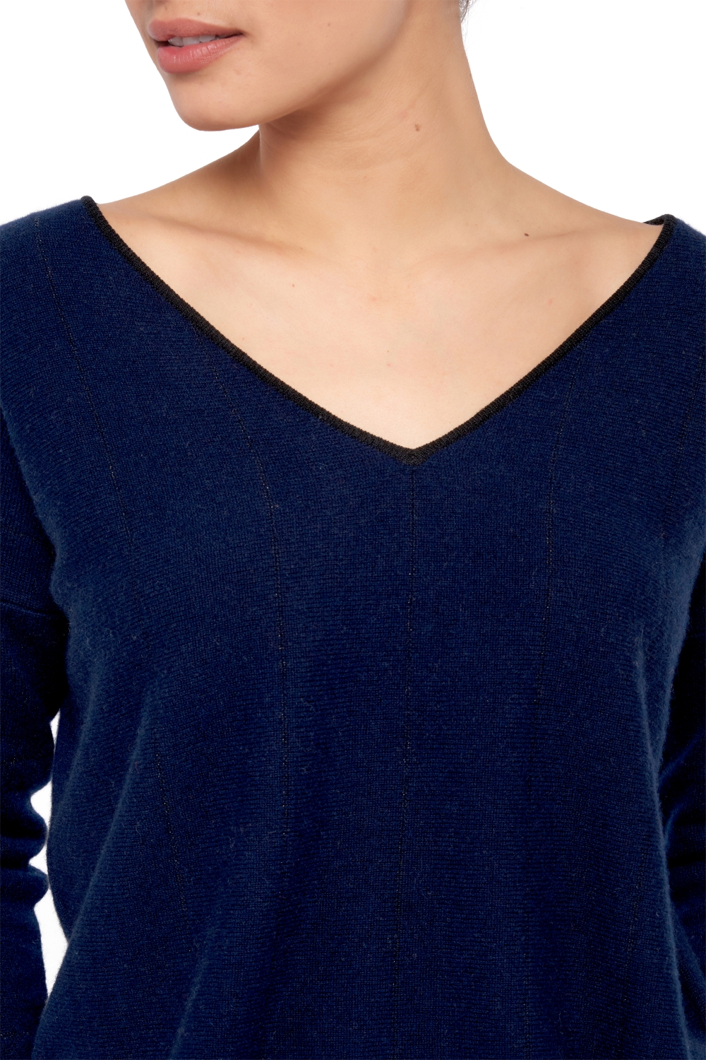 Cashmere ladies summertime sweaters widget dress blue   black s1