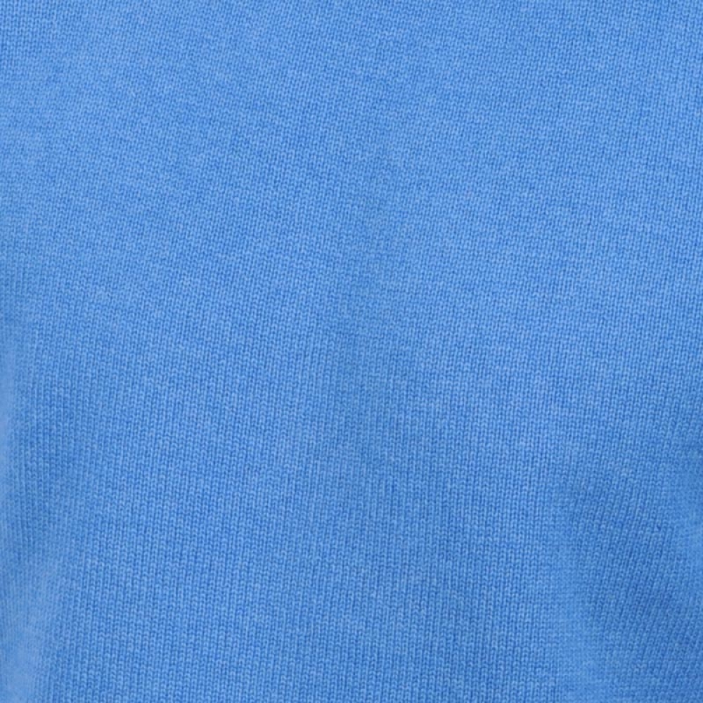Cashmere men chunky sweater achille blue chine m