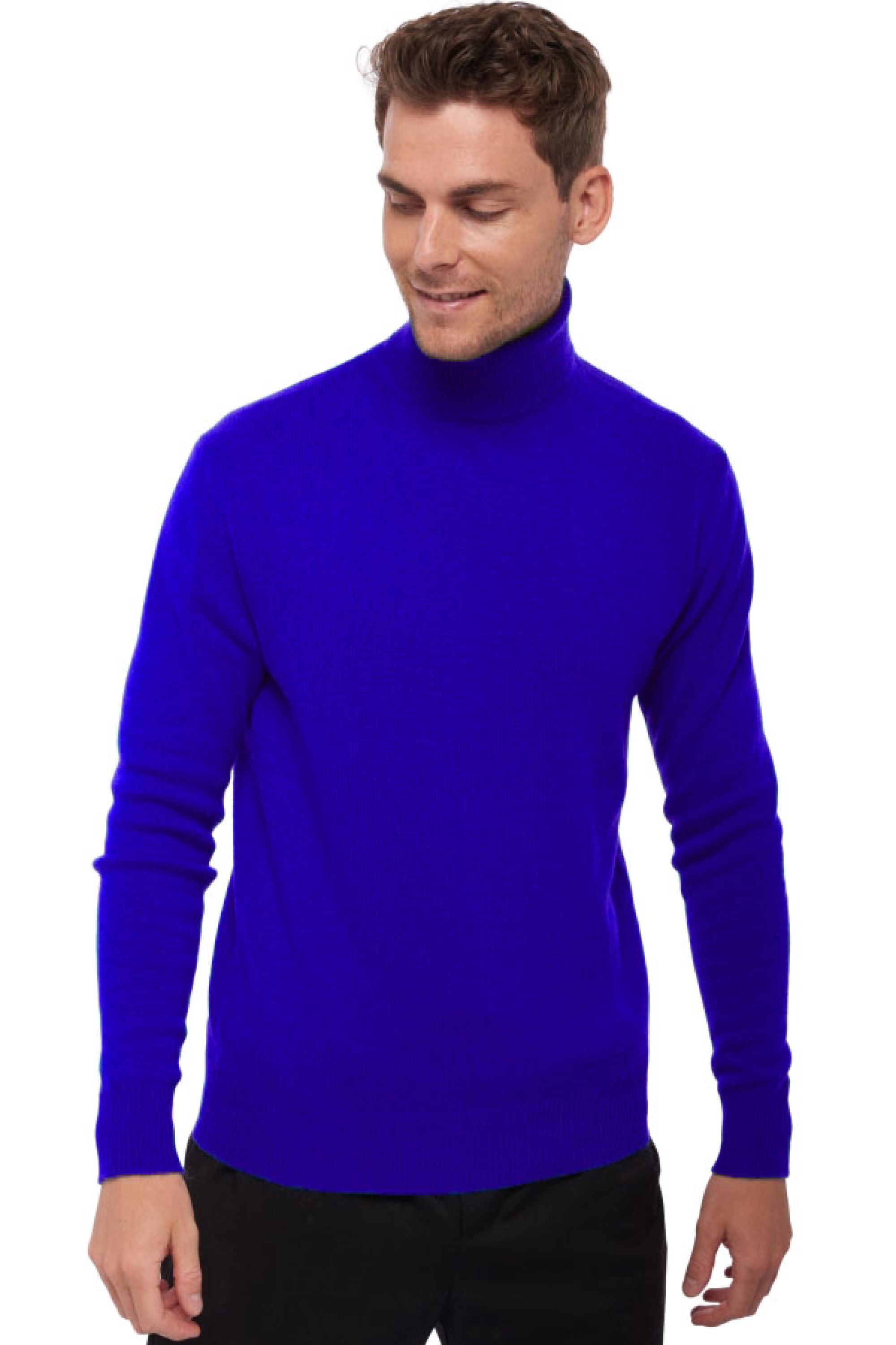 Cashmere men chunky sweater edgar 4f bleu regata m