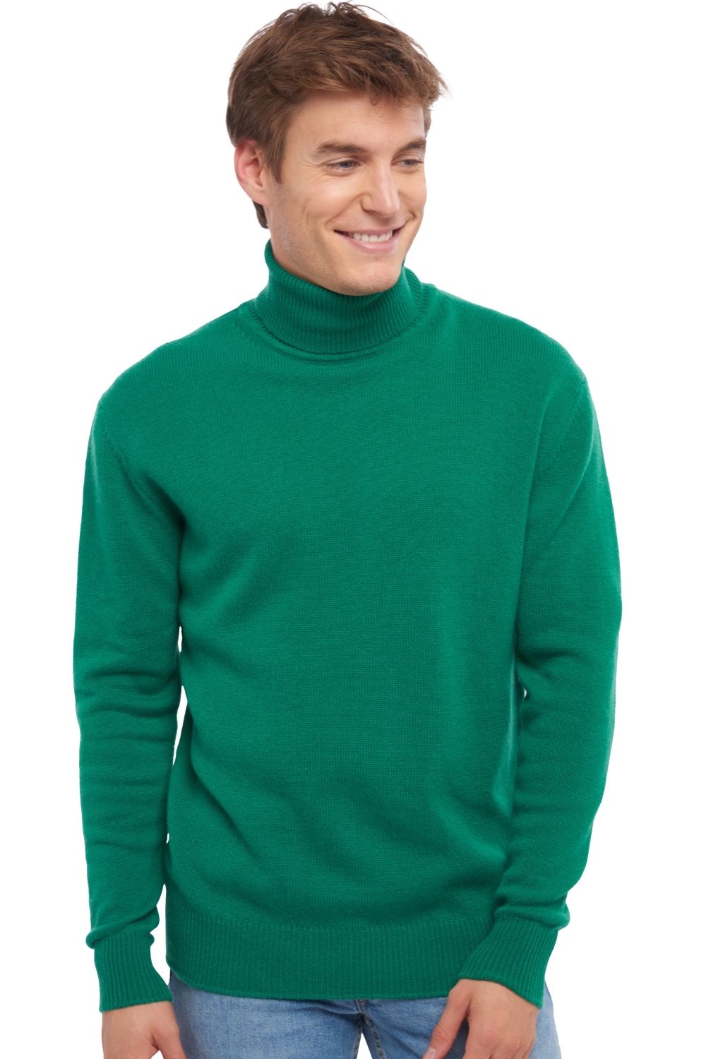 Cashmere men chunky sweater edgar 4f evergreen m