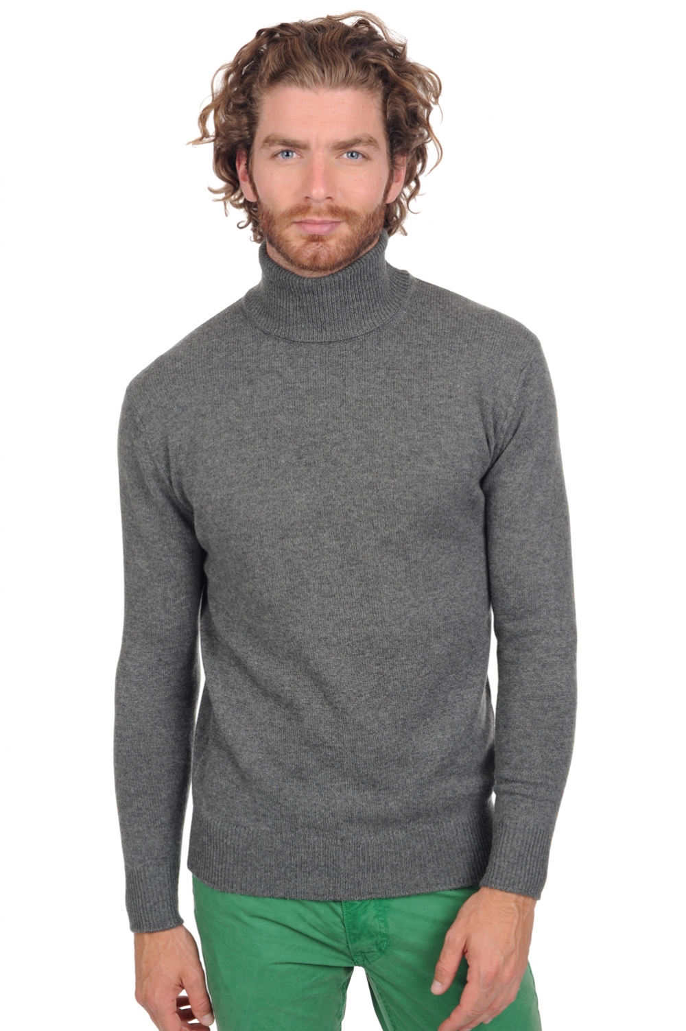 Cashmere men chunky sweater edgar 4f premium premium graphite 4xl