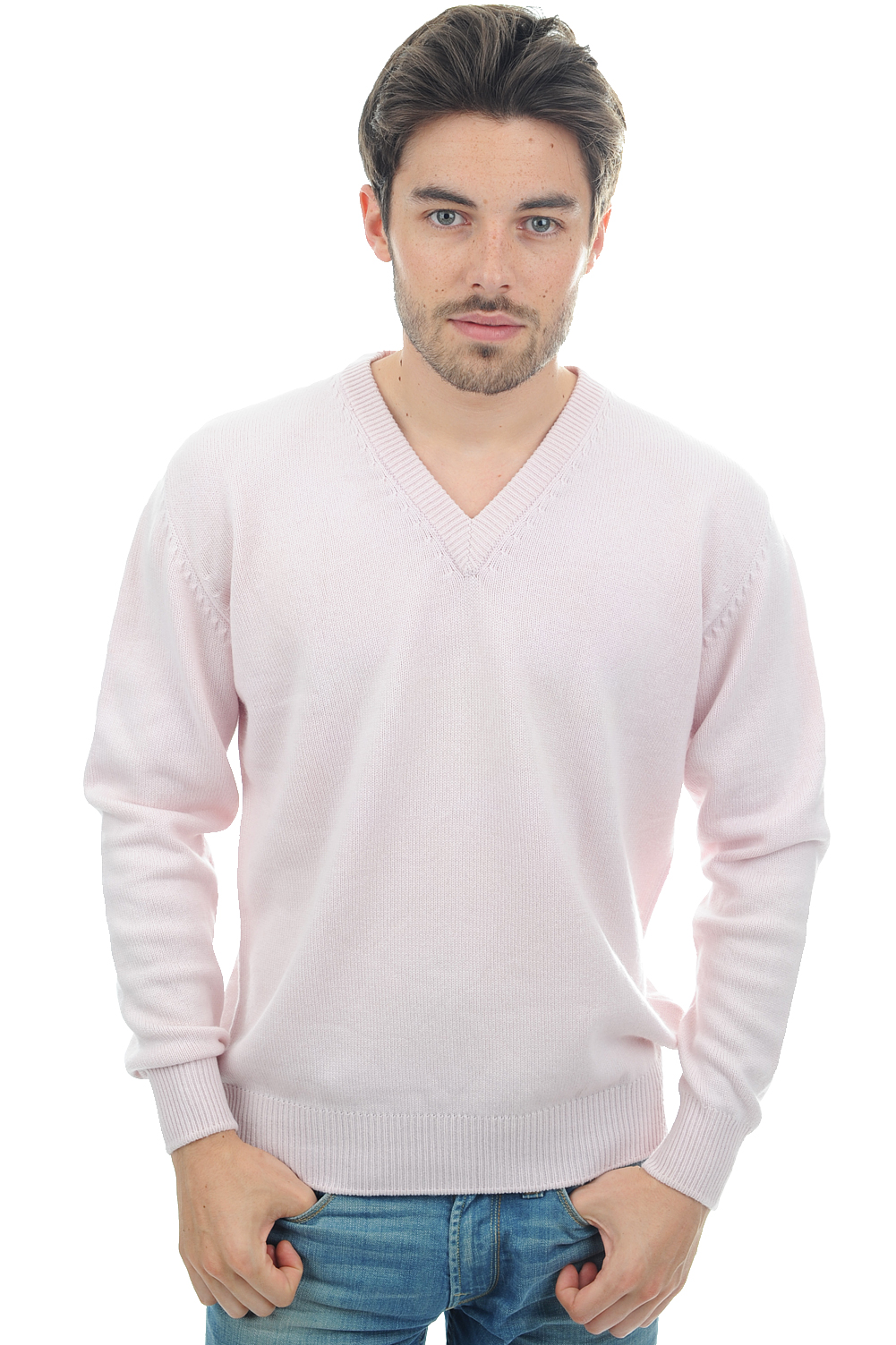Cashmere men chunky sweater hippolyte 4f shinking violet m