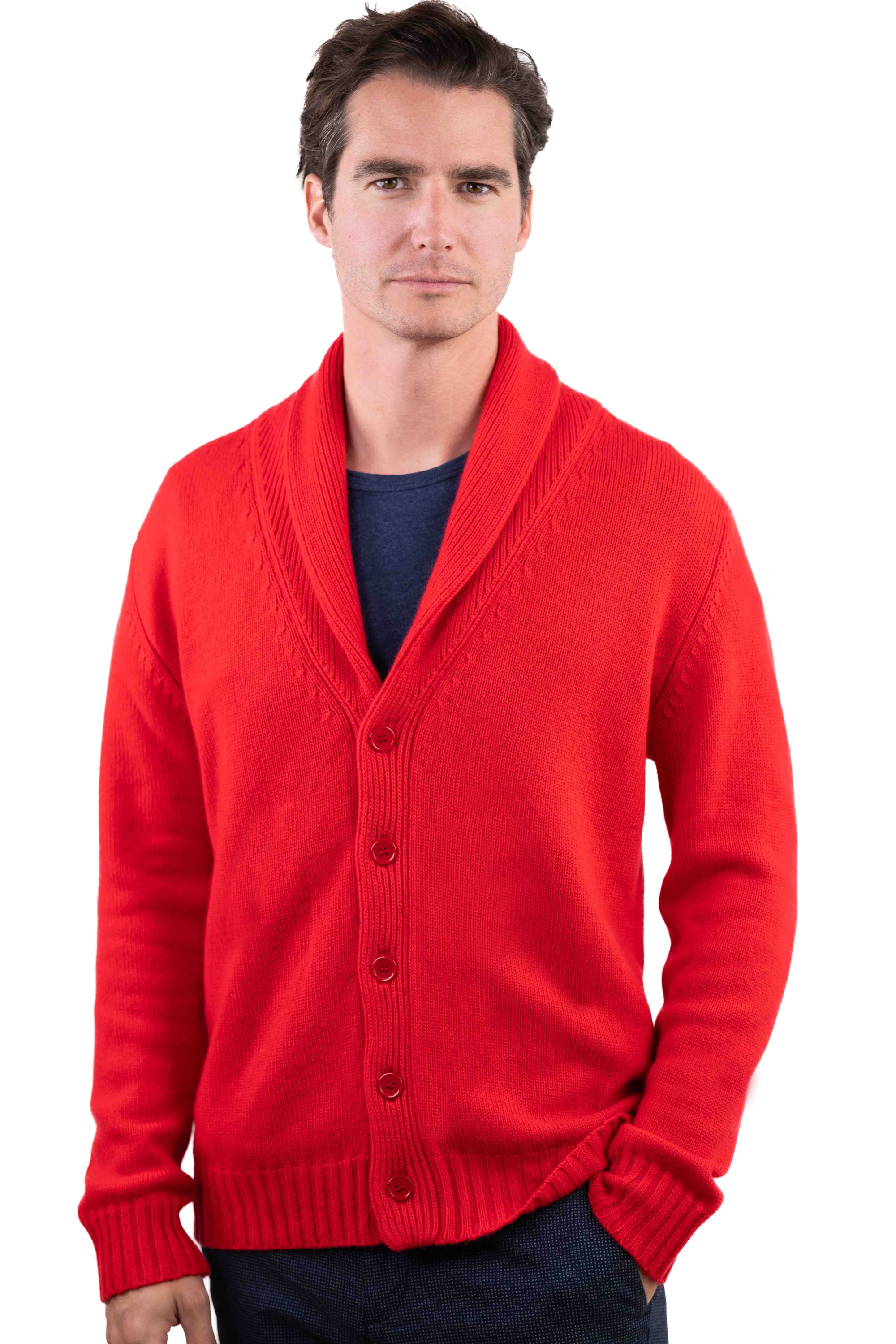Cashmere men chunky sweater jovan rouge s