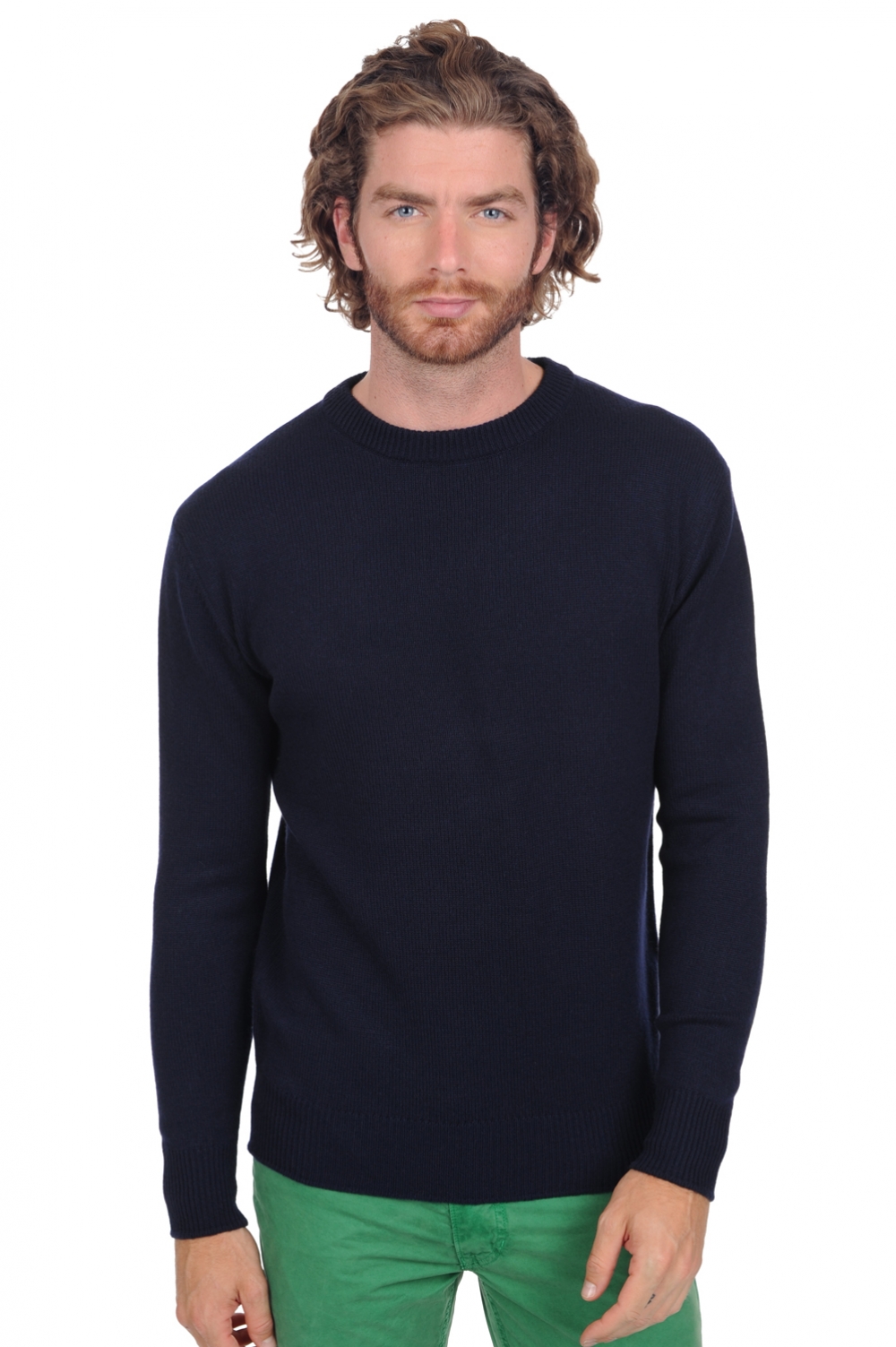 Cashmere men chunky sweater nestor 4f premium premium navy s