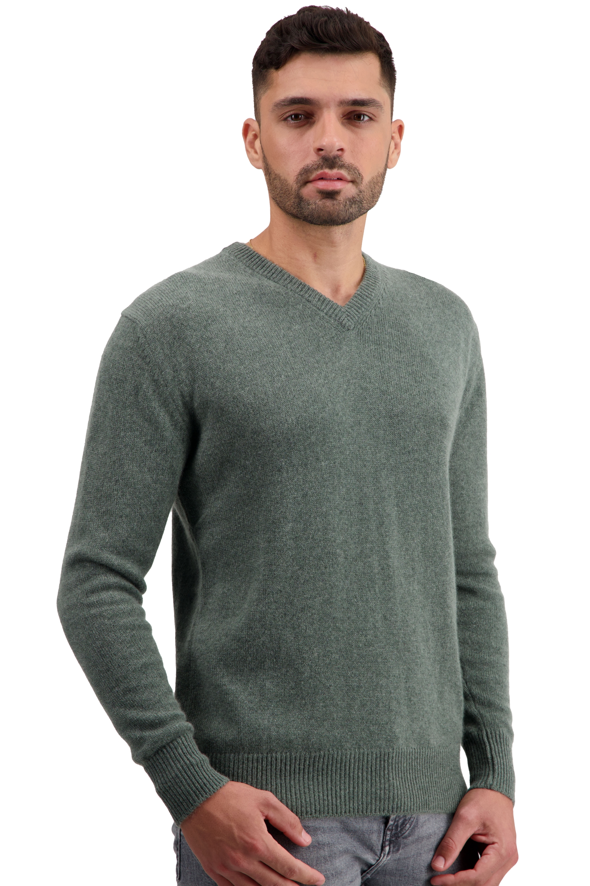 Cashmere men low prices tour first military green l