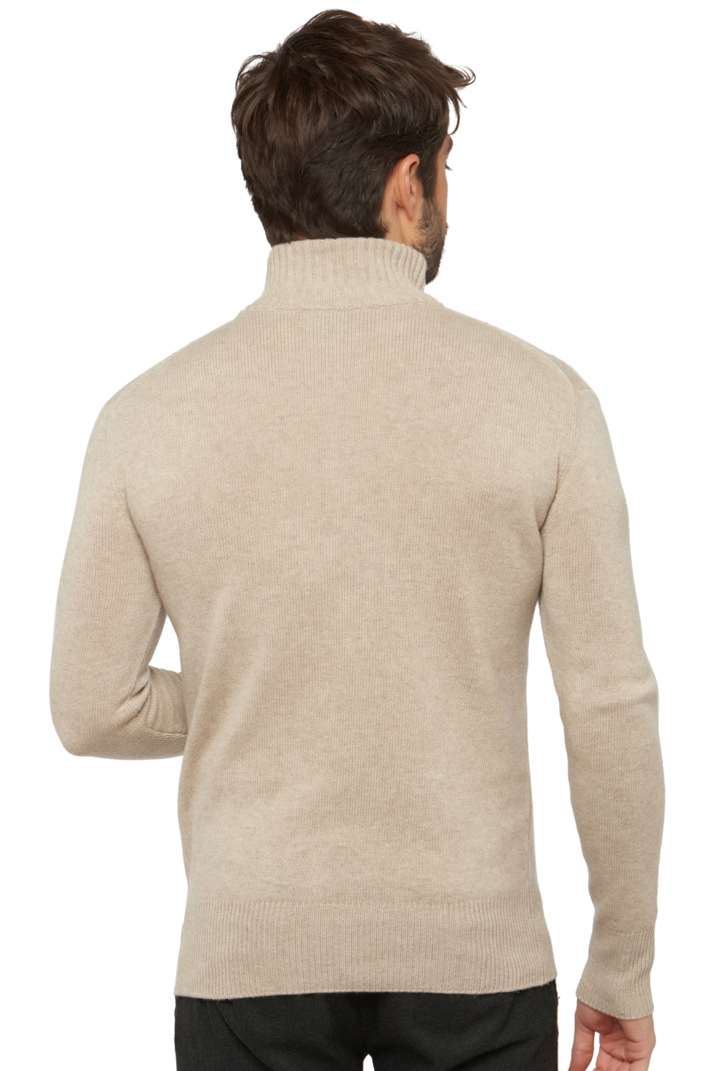 Cashmere men polo style sweaters donovan premium pema natural m