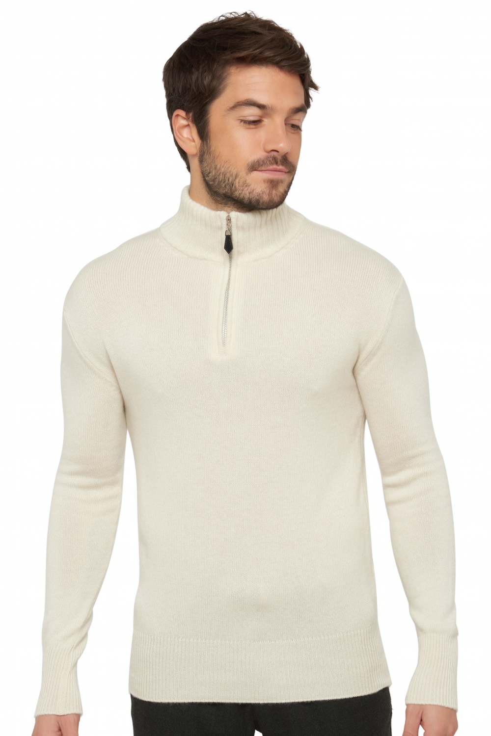 Cashmere men polo style sweaters donovan premium tenzin natural s