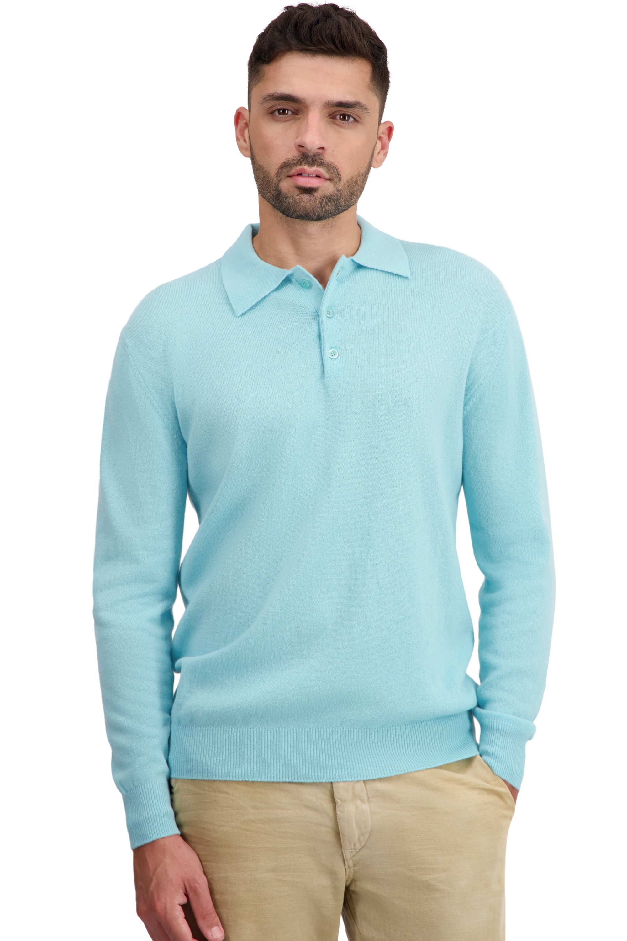 Cashmere men polo style sweaters tarn first aquilia l