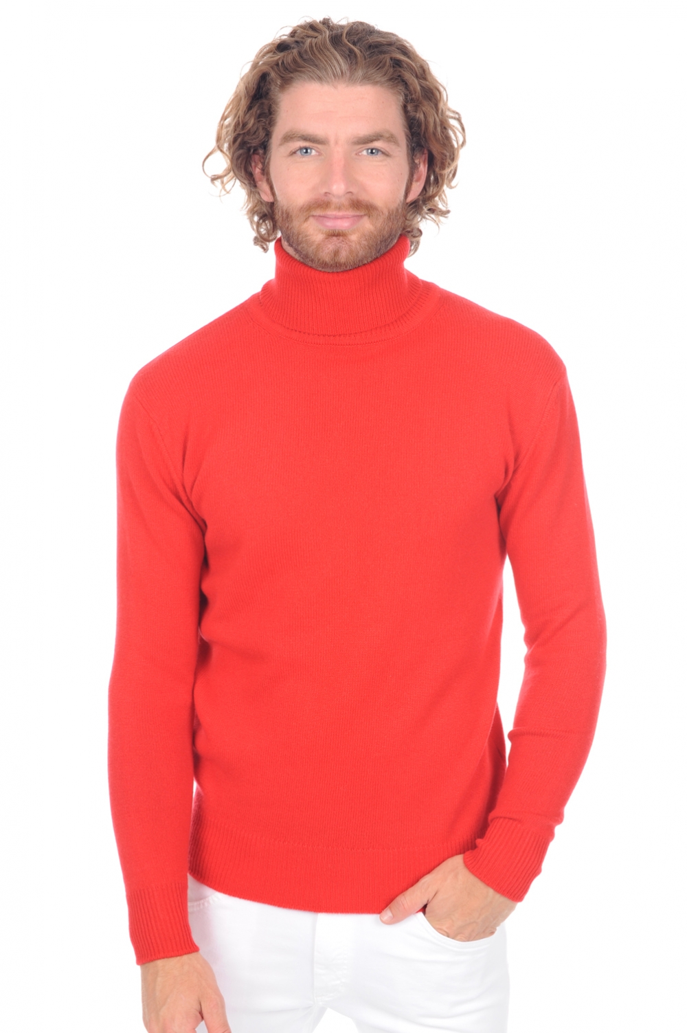 Cashmere men premium sweaters edgar 4f premium tango red s