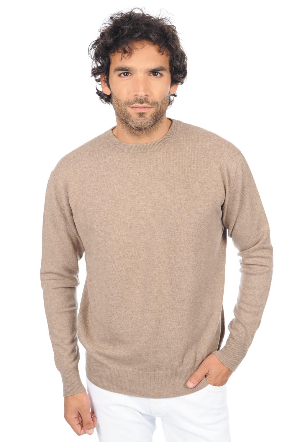 Cashmere men premium sweaters nestor premium dolma natural xs