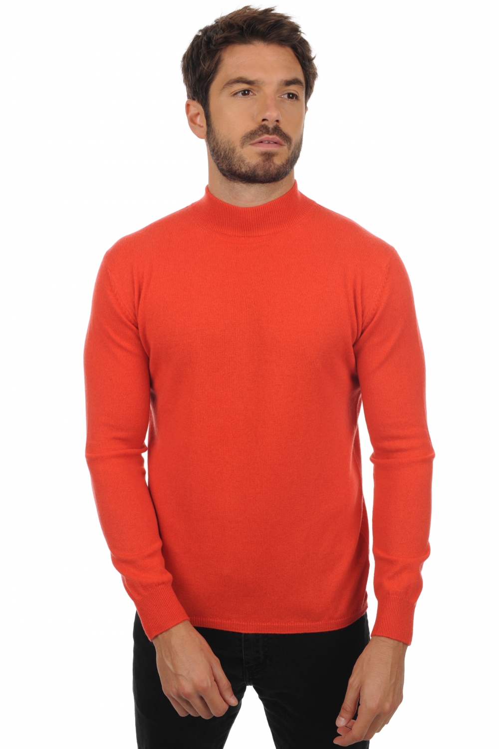 Cashmere men roll neck frederic coral 3xl