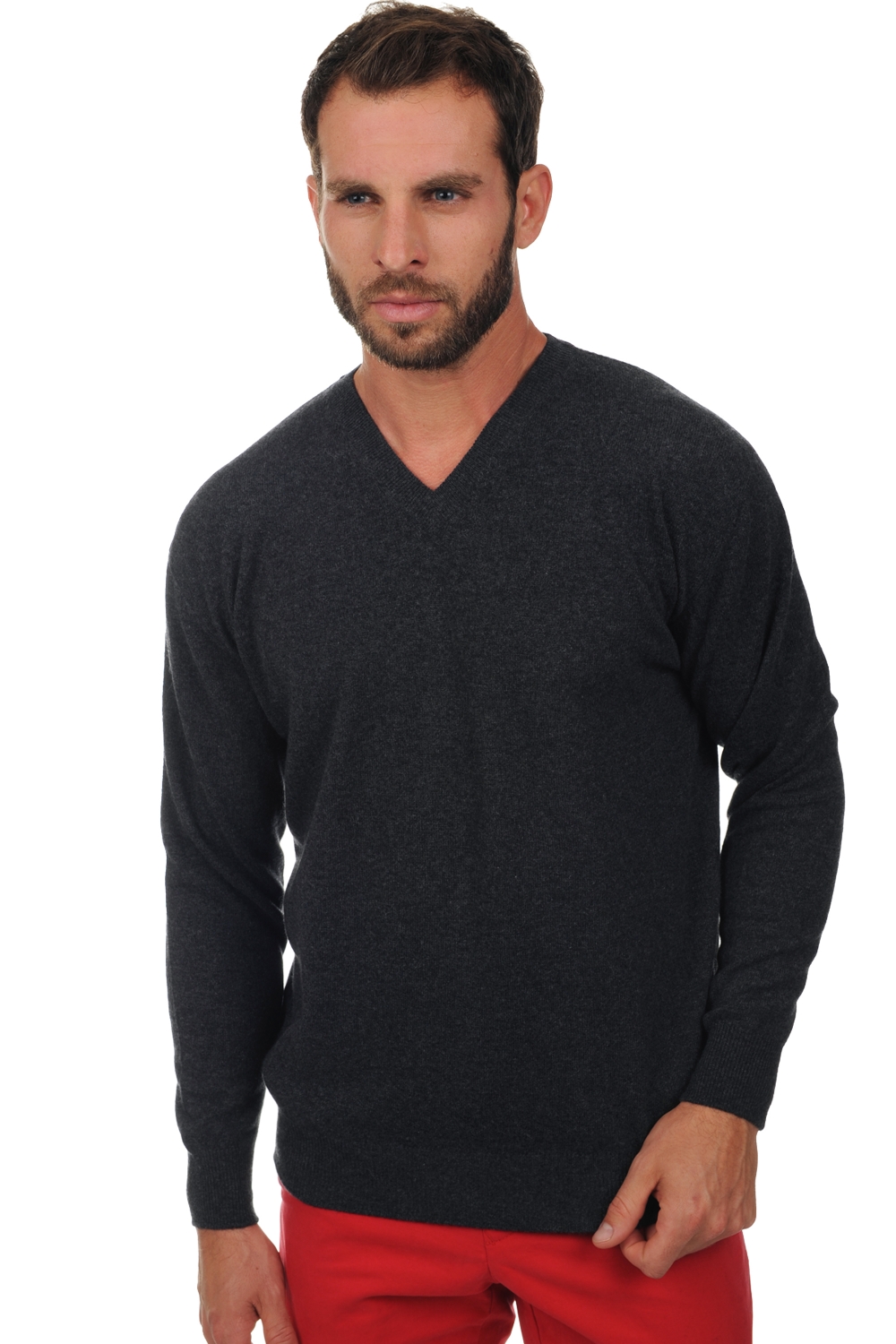Cashmere men timeless classics gaspard charcoal marl s