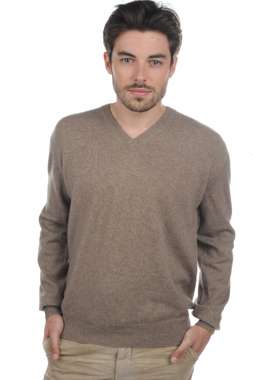 Cashmere men timeless classics gaspard natural brown s