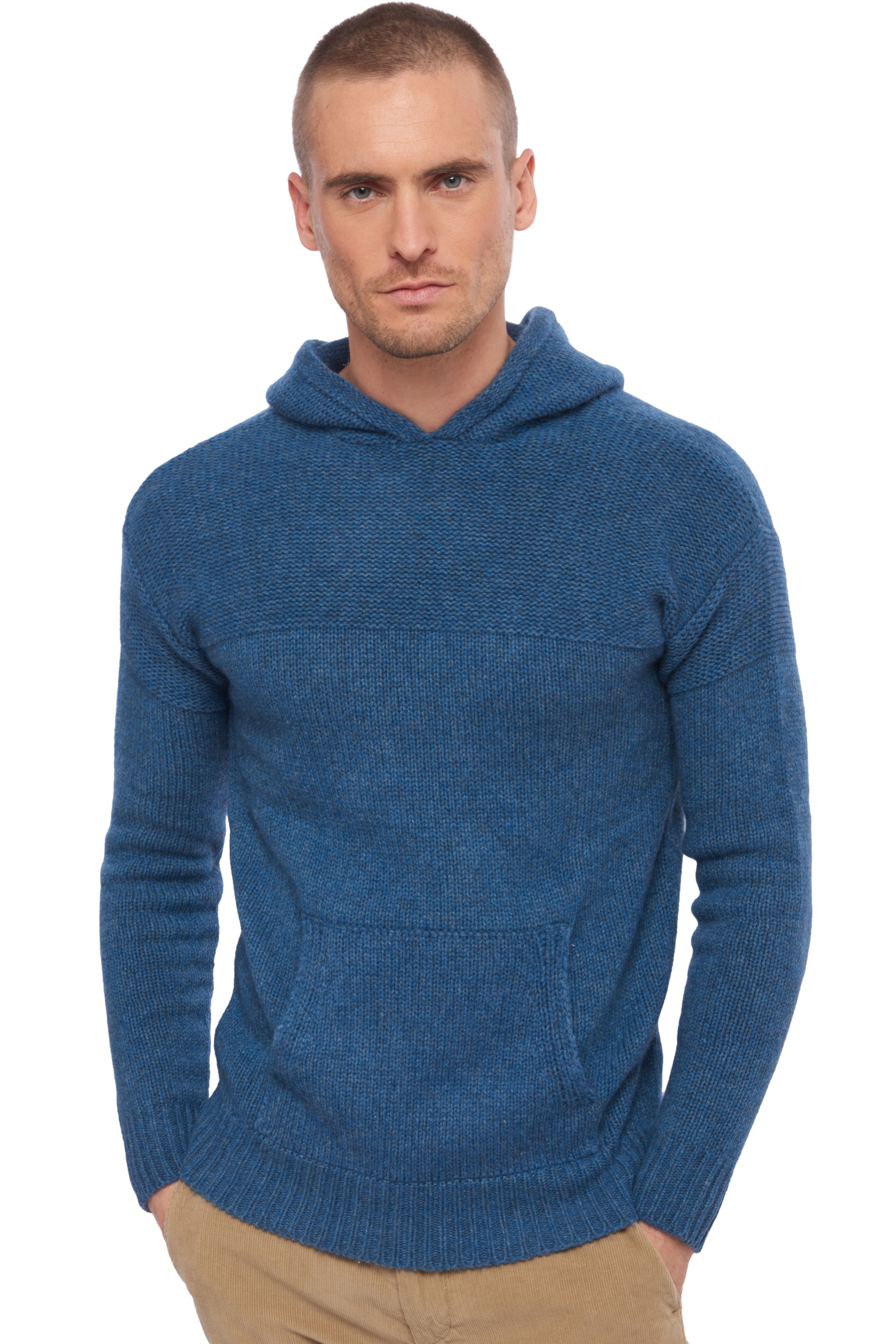 Yak men chunky sweater wayne stellar blue xl
